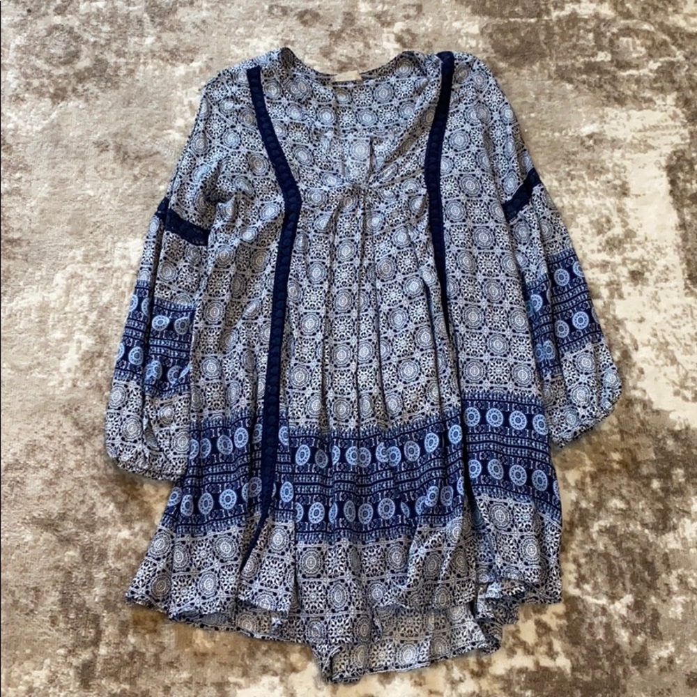 Alter’d State Blue Patterned Dress